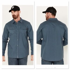Cody James Western Work Shirt with Pearl Snaps